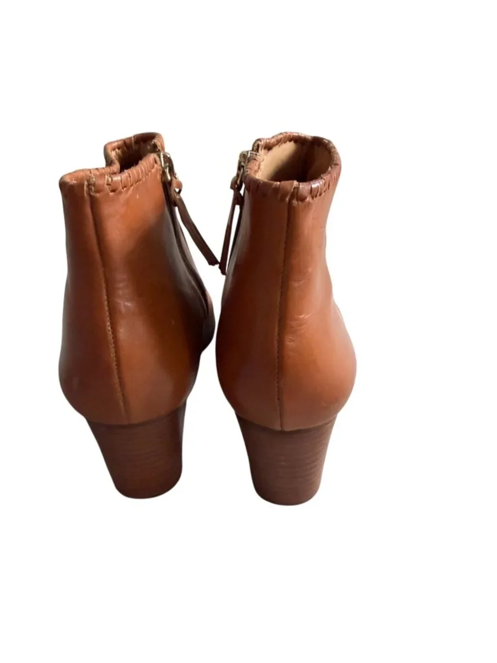 JACK ROGERS Tan Leather Ankle Boots Size 8.5